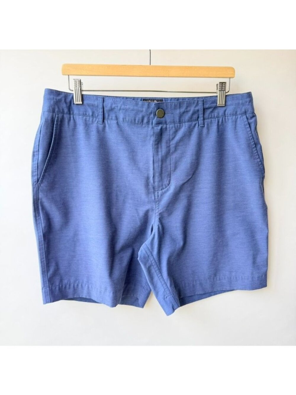 Faherty All Day Shorts Blue Performance Stretch Men's Size 34 H78